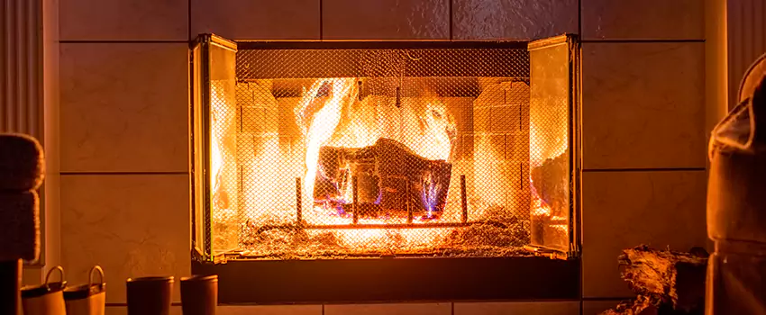 Mendota Hearth Landscape Fireplace Installation in White Settlement, Texas